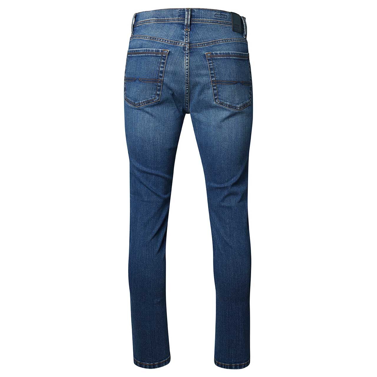 Stretch Herrenjeans Rando in Blau verwaschen von Pioneer, Rückansicht