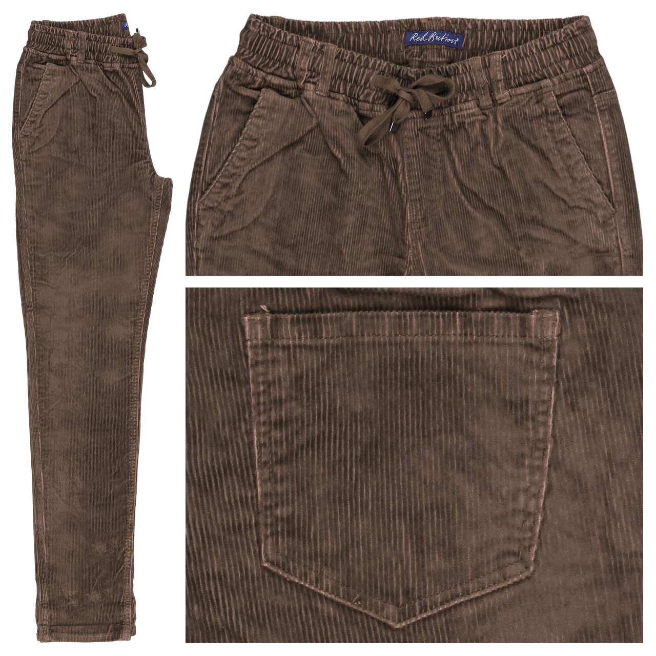 Red Button Tessy Jogpants Cordhose mud brown