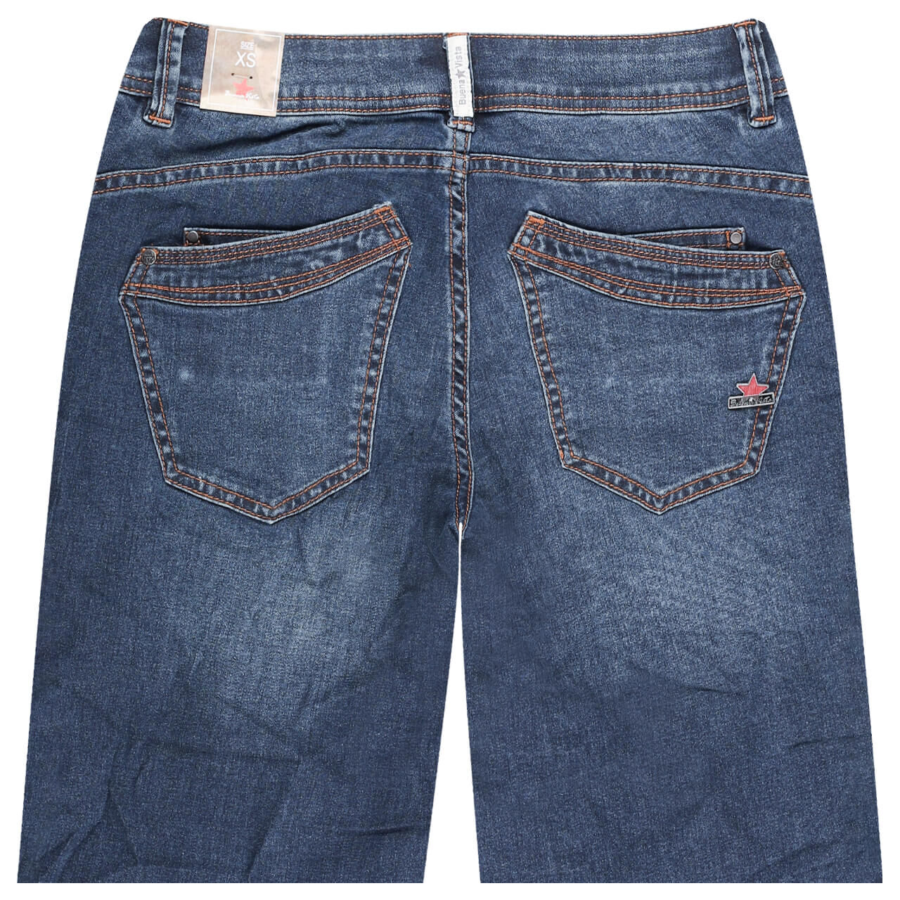 Buena Vista Malibu-Short Stretch Denim Jeans dark stone