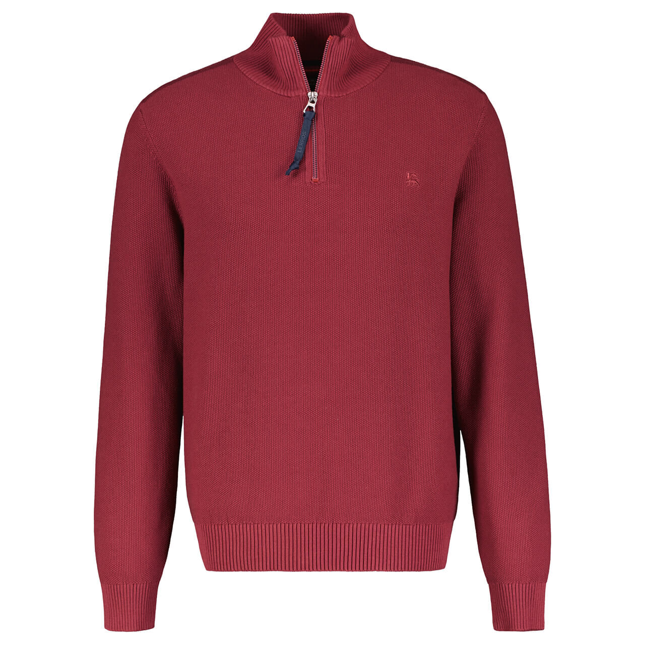 Lerros Herren Sweatshirt Troyer deep garnet red