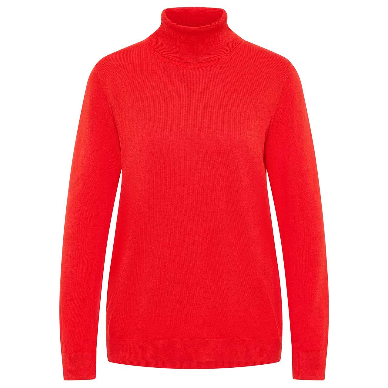 Cecil Damen Rollkragen Pullover Basic Roll Neck pumpkin orange