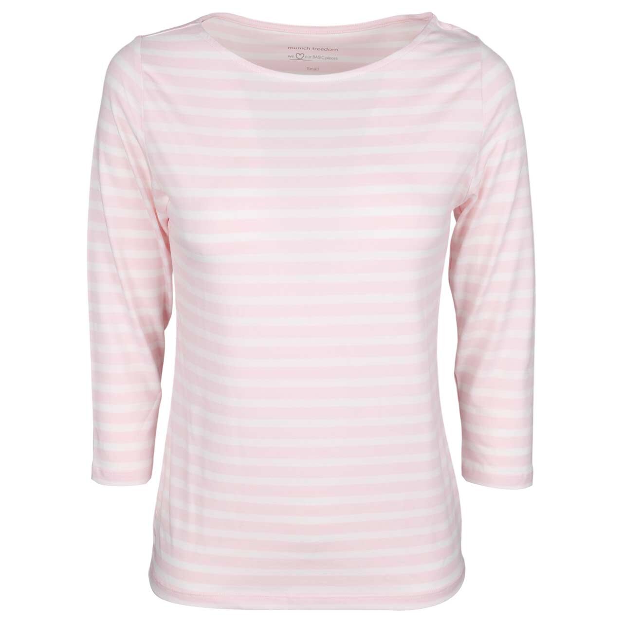 Munich Freedom Damen 3/4 Arm Shirt light rose/offwhite