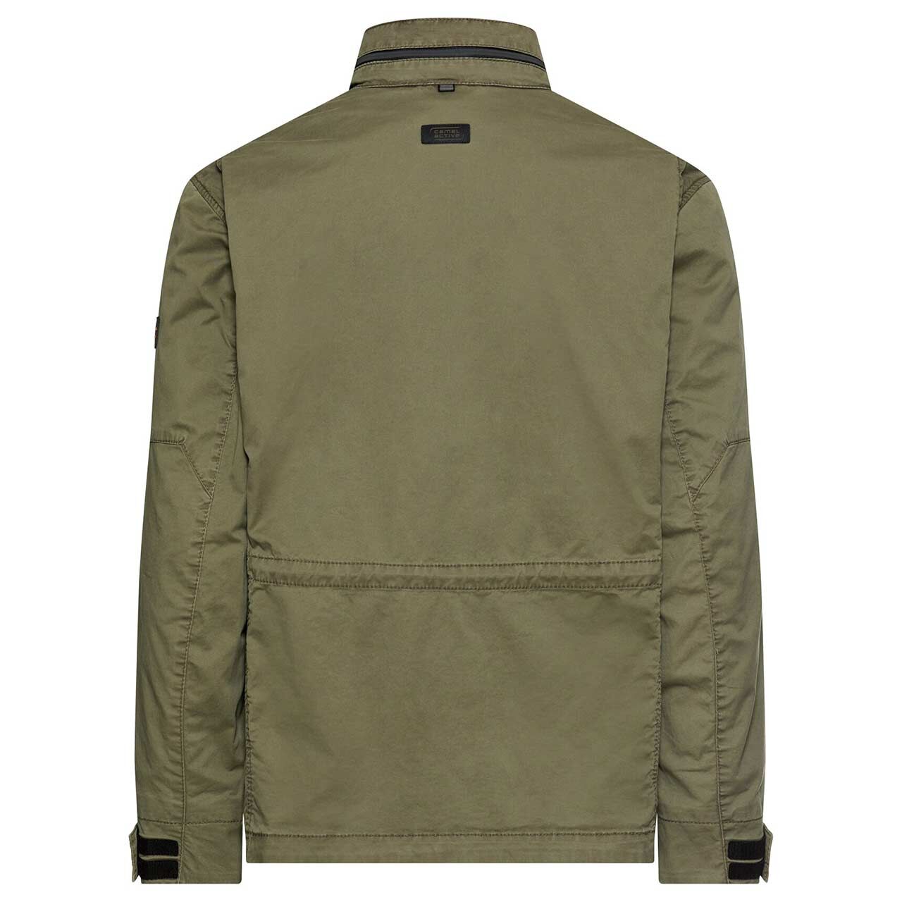 Herren Jacke Blouson von Camel active in Olivgrün, Rückansicht
