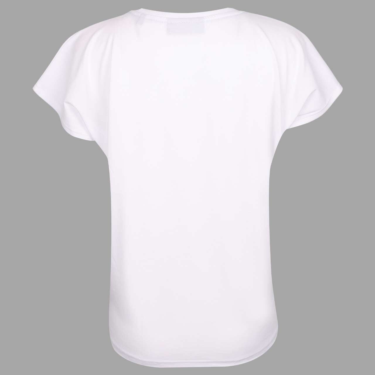 Damen T-Shirt Grima von Elbsand in Weiß mit Print, Rückansicht