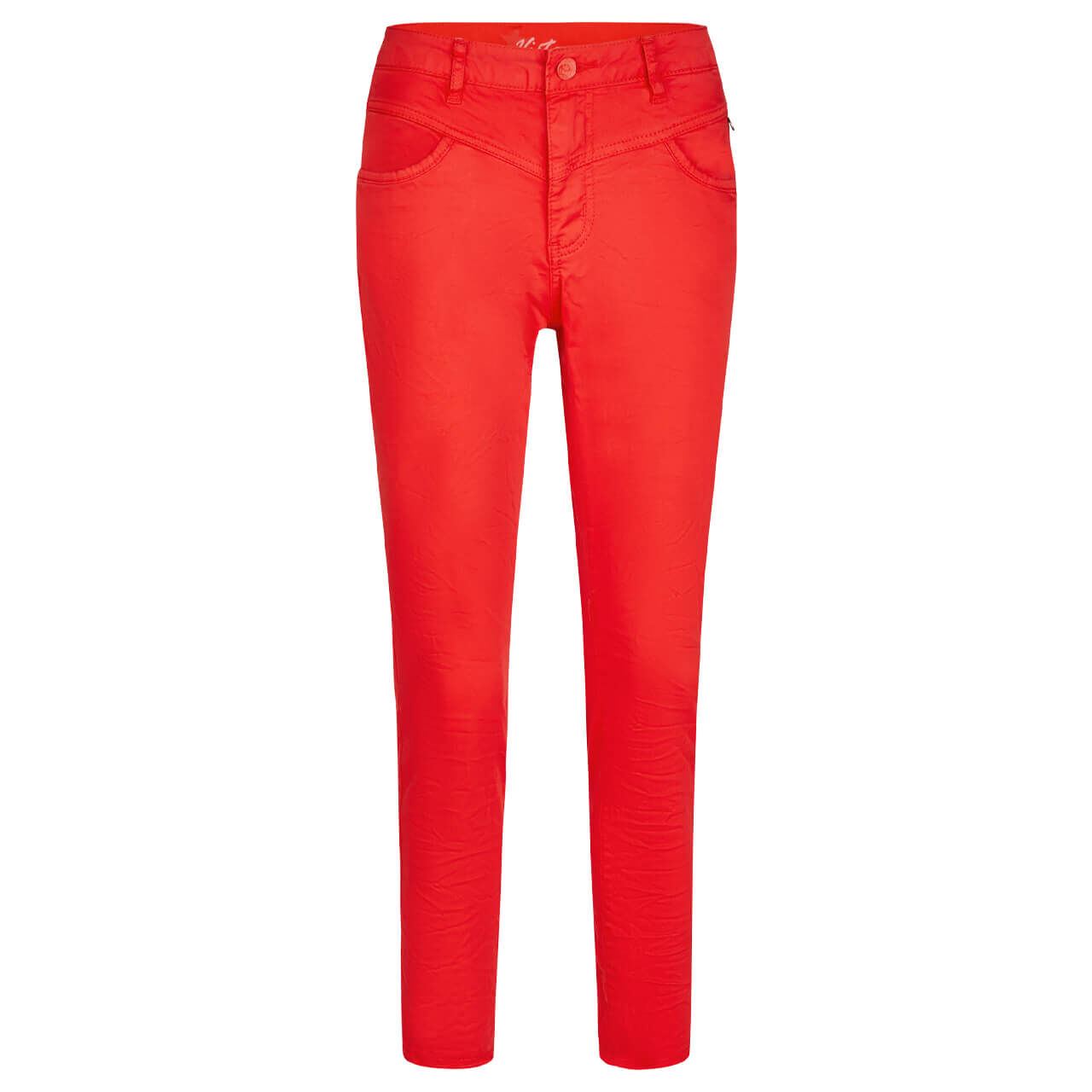 Damen Baumwollhose Florida-B 7/8 Stretch Twill von Buena Vista in Rot, Vorderansicht
