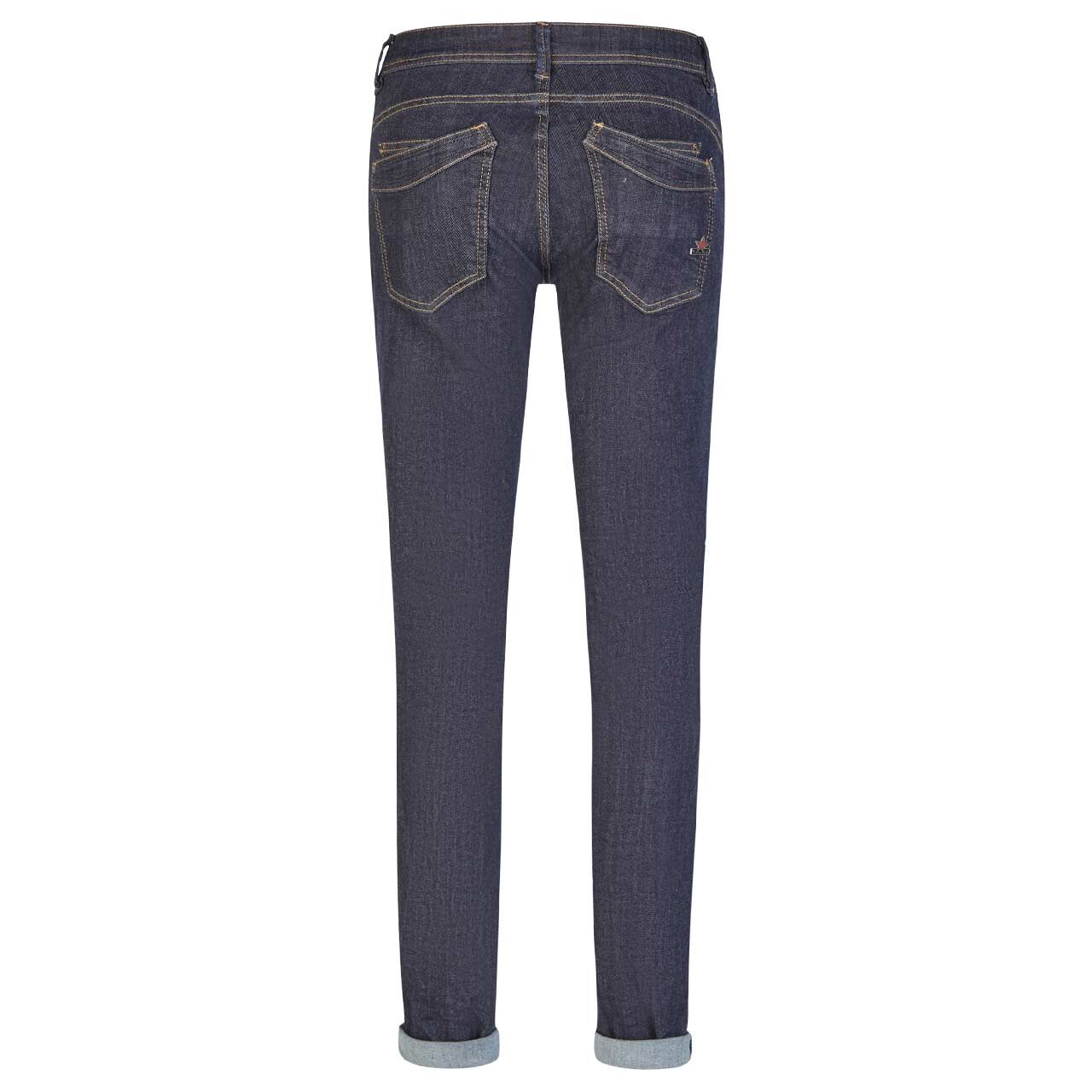 Damenjeans Malibu Stretch Denim von Buena Vista in Dunkelblau angewaschen, Rückansicht