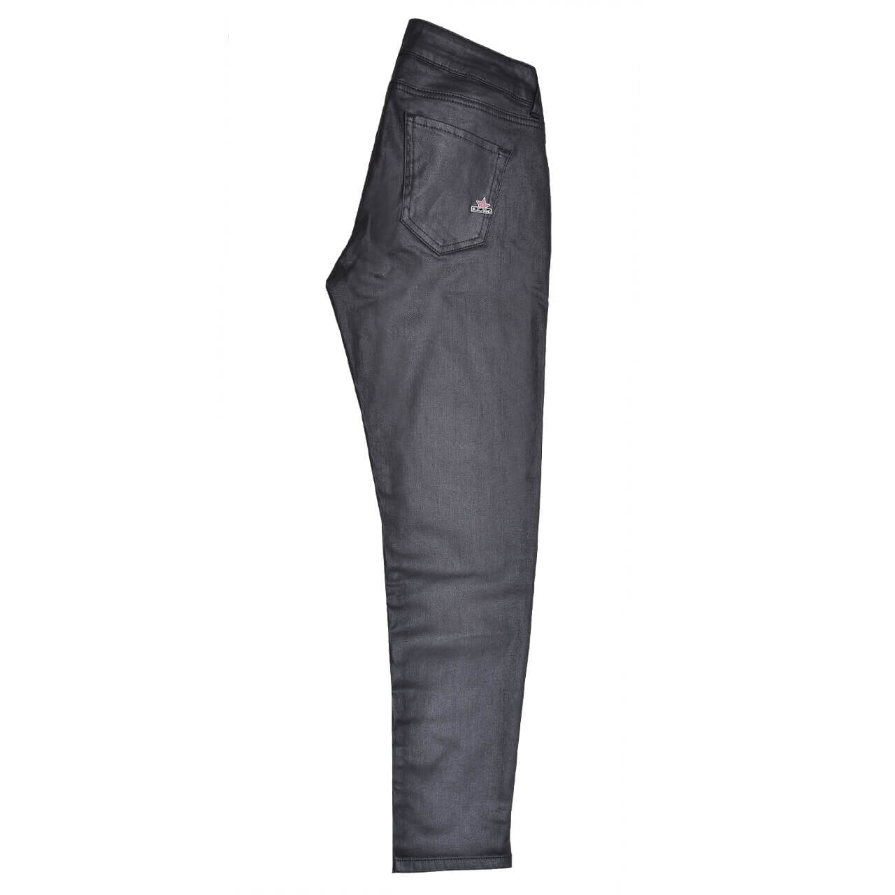 Damen Baumwollhose Italy V 7/8 von Buena Vista in Schwarz beschichtet, Seitenansicht