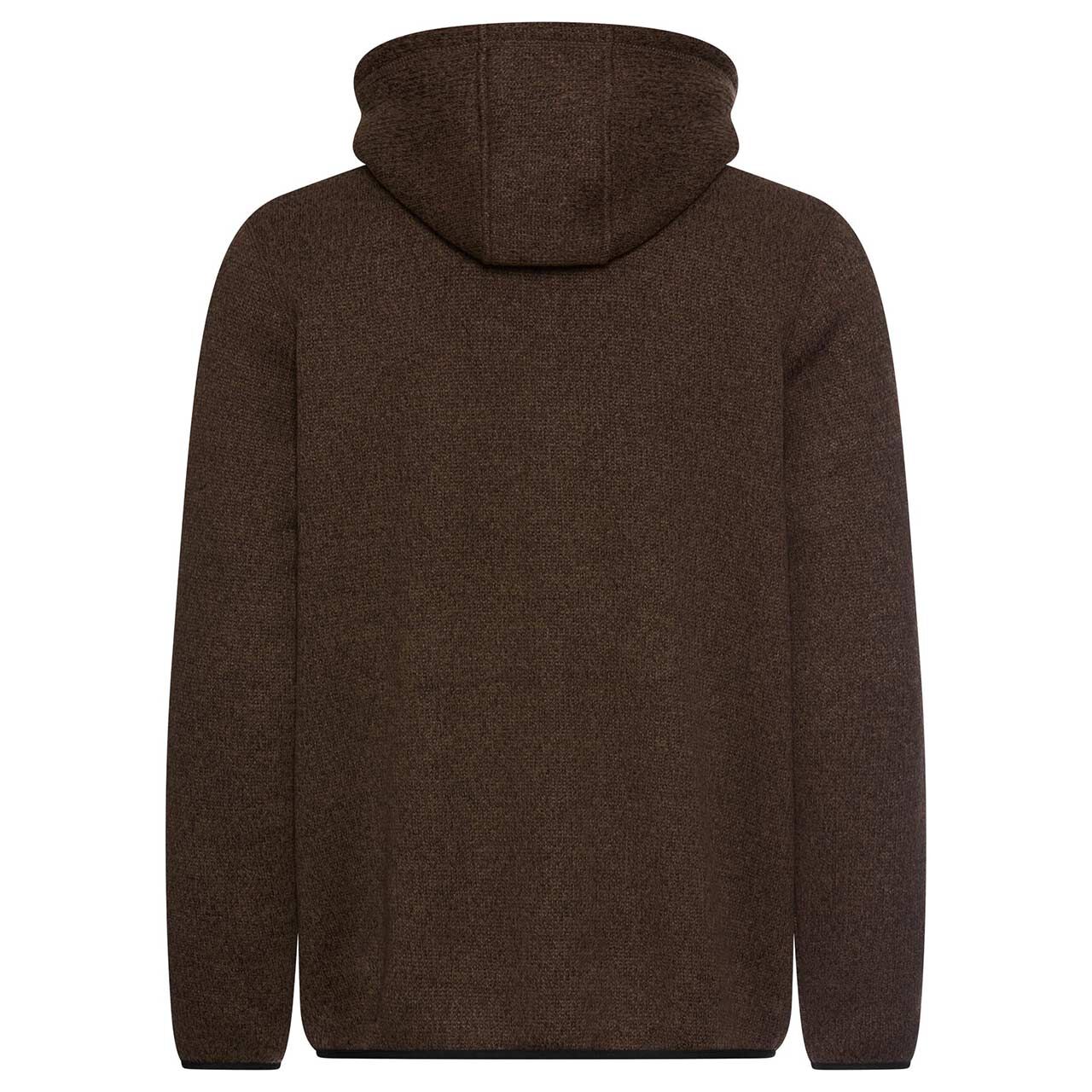 Herren Fleece Jacke von Camel active in Braun meliert, Rückansicht
