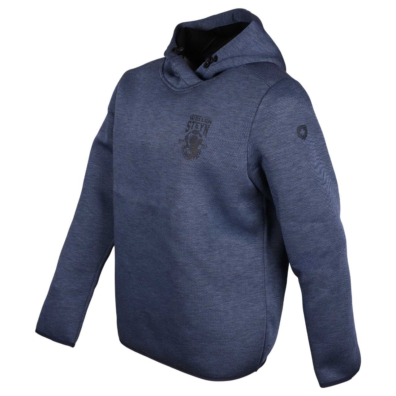 Herren Hoodie Sweatshirt von Wellensteyn in Blau meliert, Seitenansicht