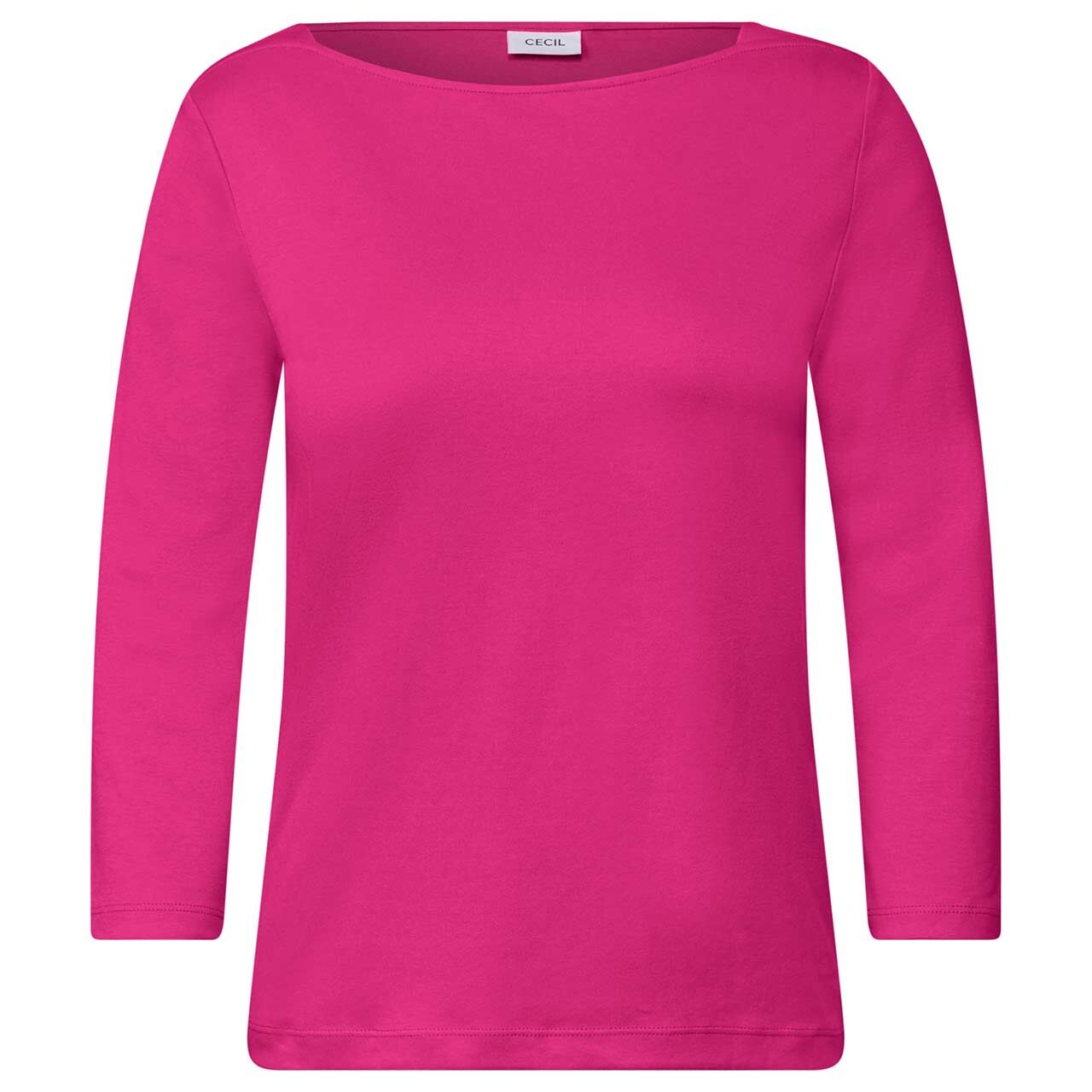 Cecil Damen 3/4 Arm Shirt Basic Boatneck pink flash