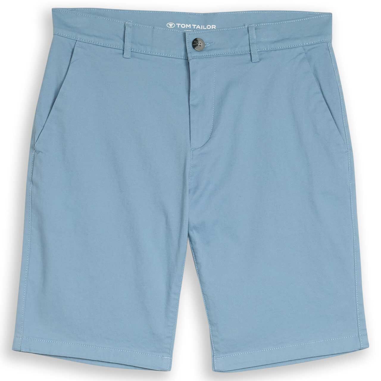 Herren Chino Baumwoll Bermuda von Tom Tailor in Hellblau, weitere Vorderansicht