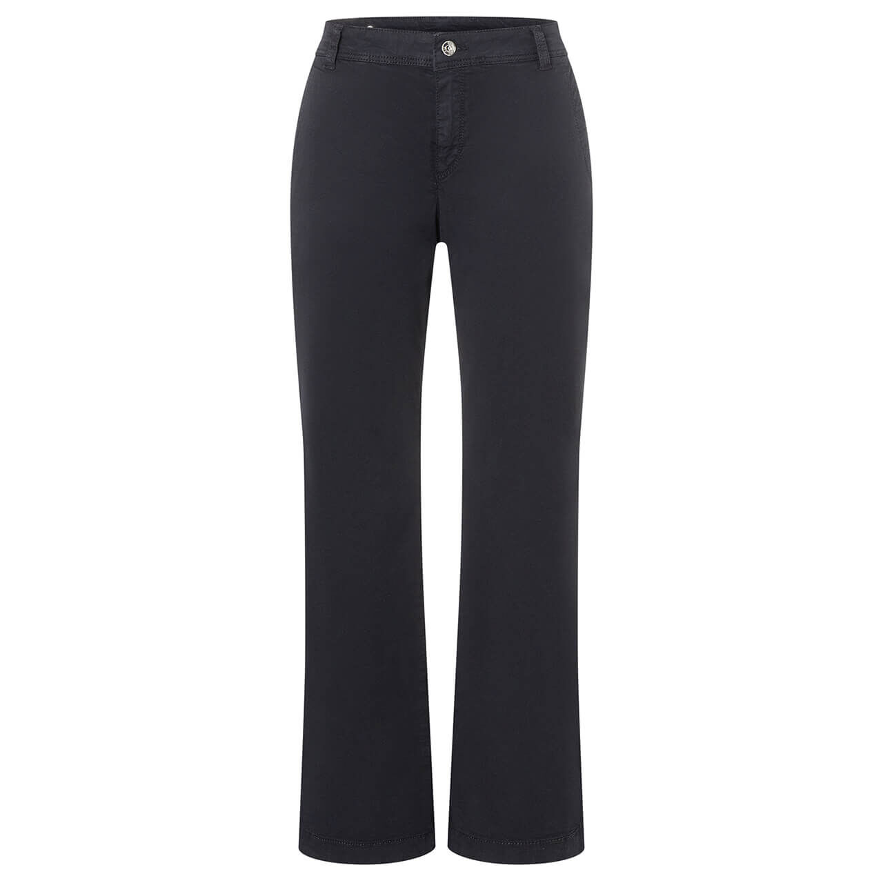 Stretch Damen Chinohose Nora Cotton von MAC in Dunkelblau, Vorderansicht