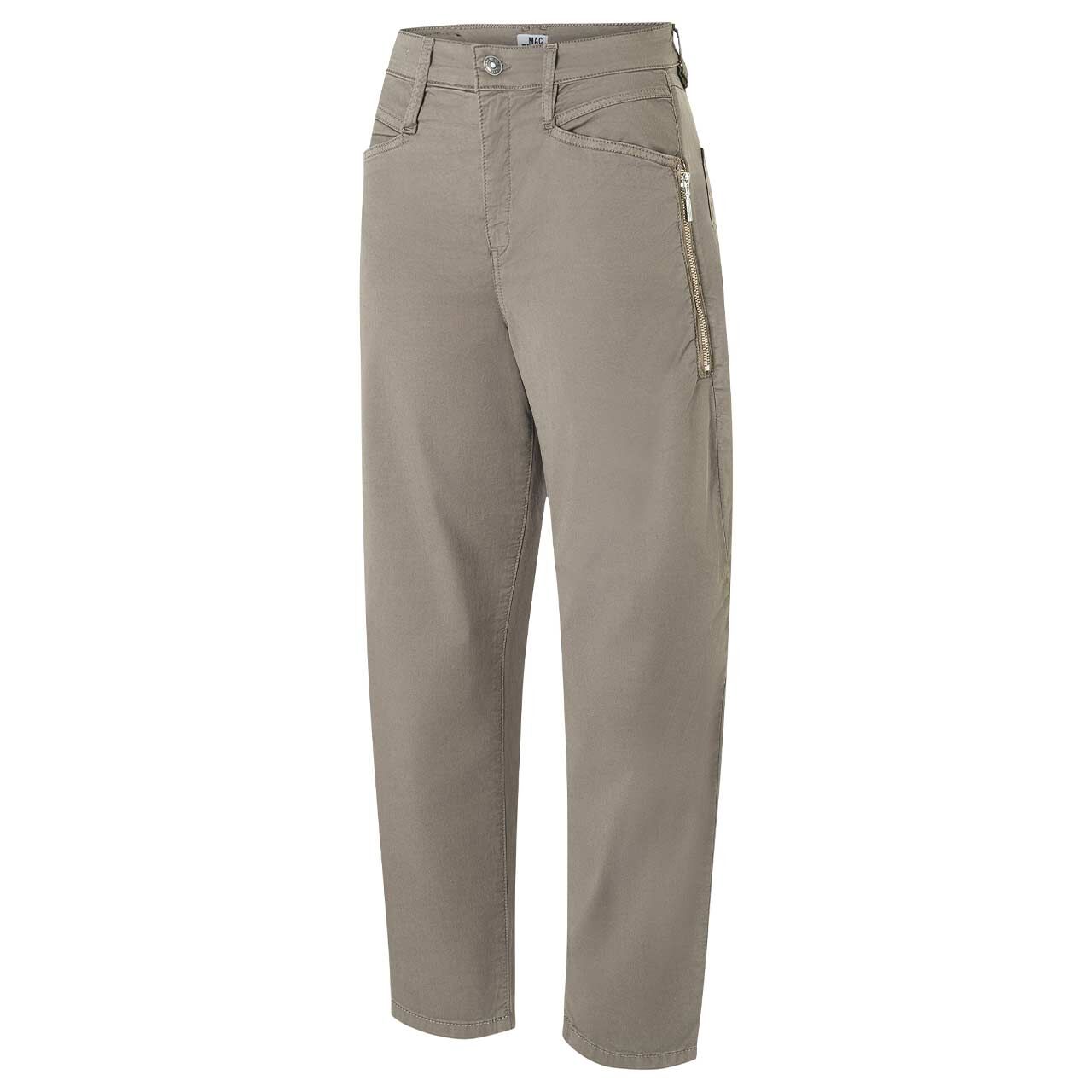 Damen 7/8 Baumwollhose Bora von MAC in Grün, Rückansicht