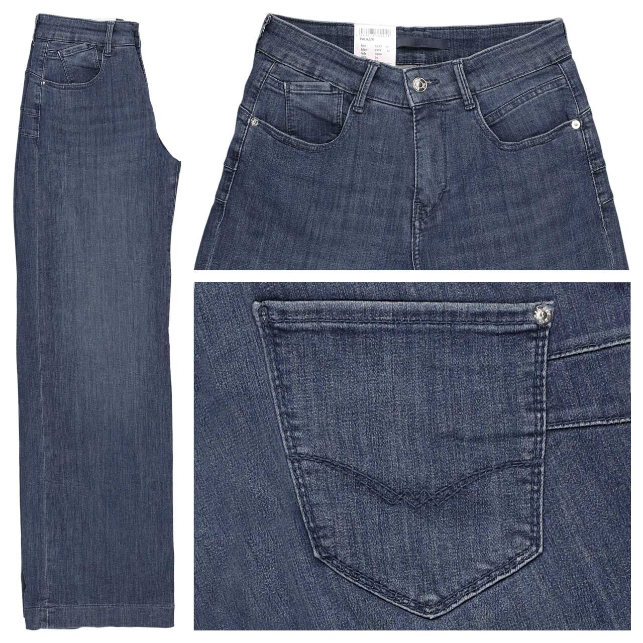 MAC Palazzo Jeans authentic middle fresh wash