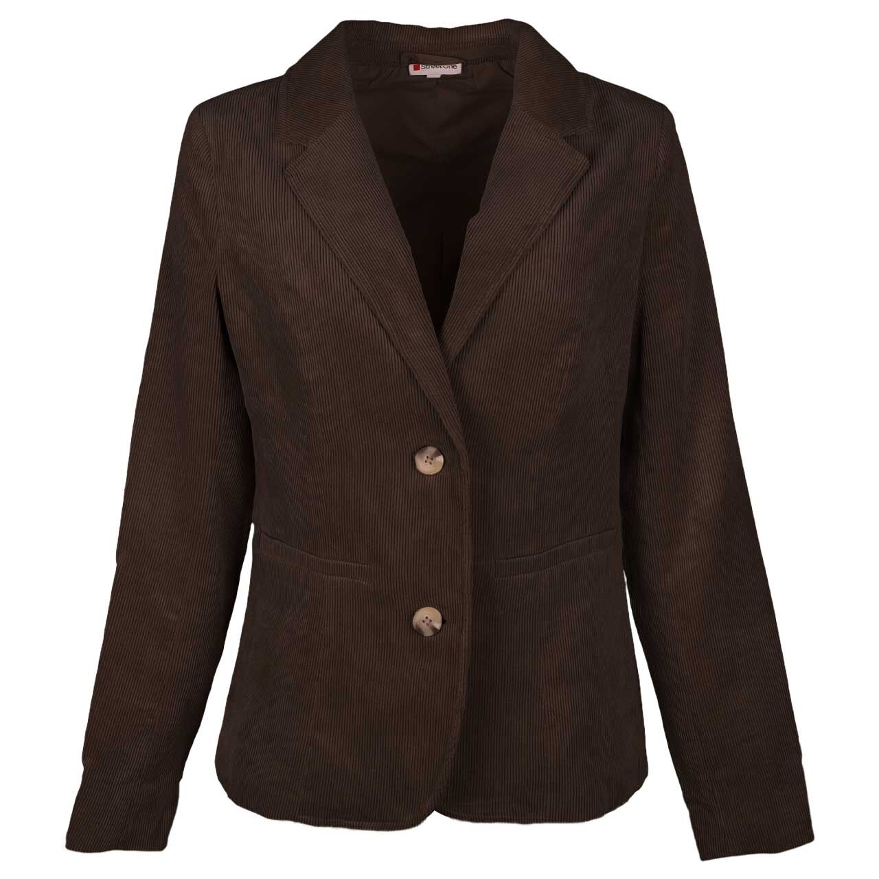 Street One Damen Cord Blazer Corduroy deep roast brown