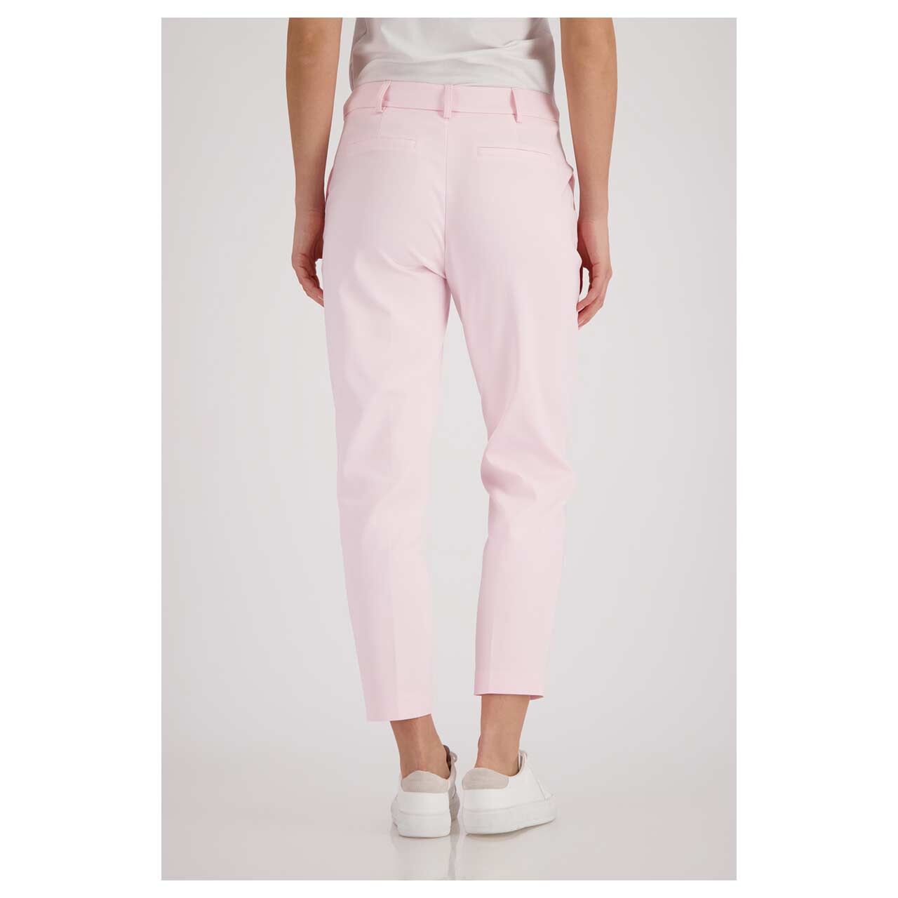 Damen 7/8 Baumwollhose Hamptons von Monari in Rosa, Rückansicht am Model