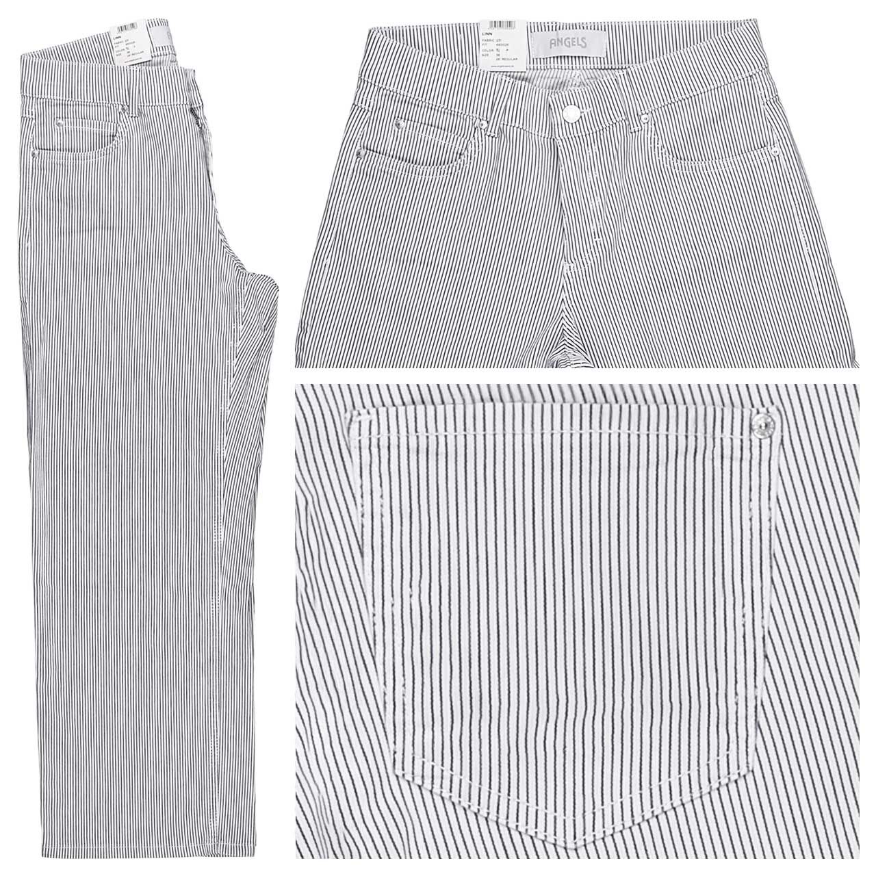 Angels Linn 7/8 Jeans blue striped
