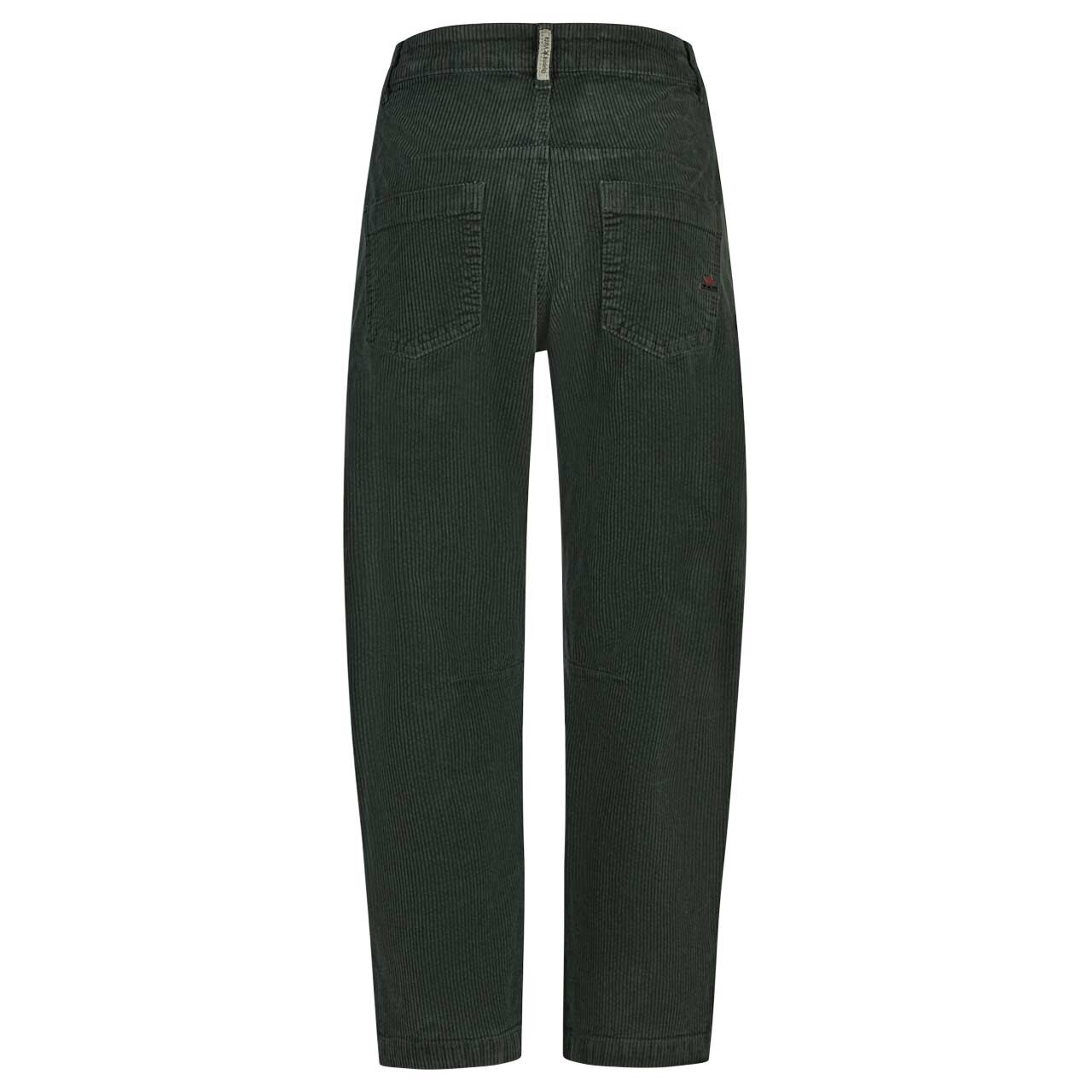 Damen Cordhose Barrel 7/8 Corduroy von Buena Vista in Dunkelgrün, Rückansicht