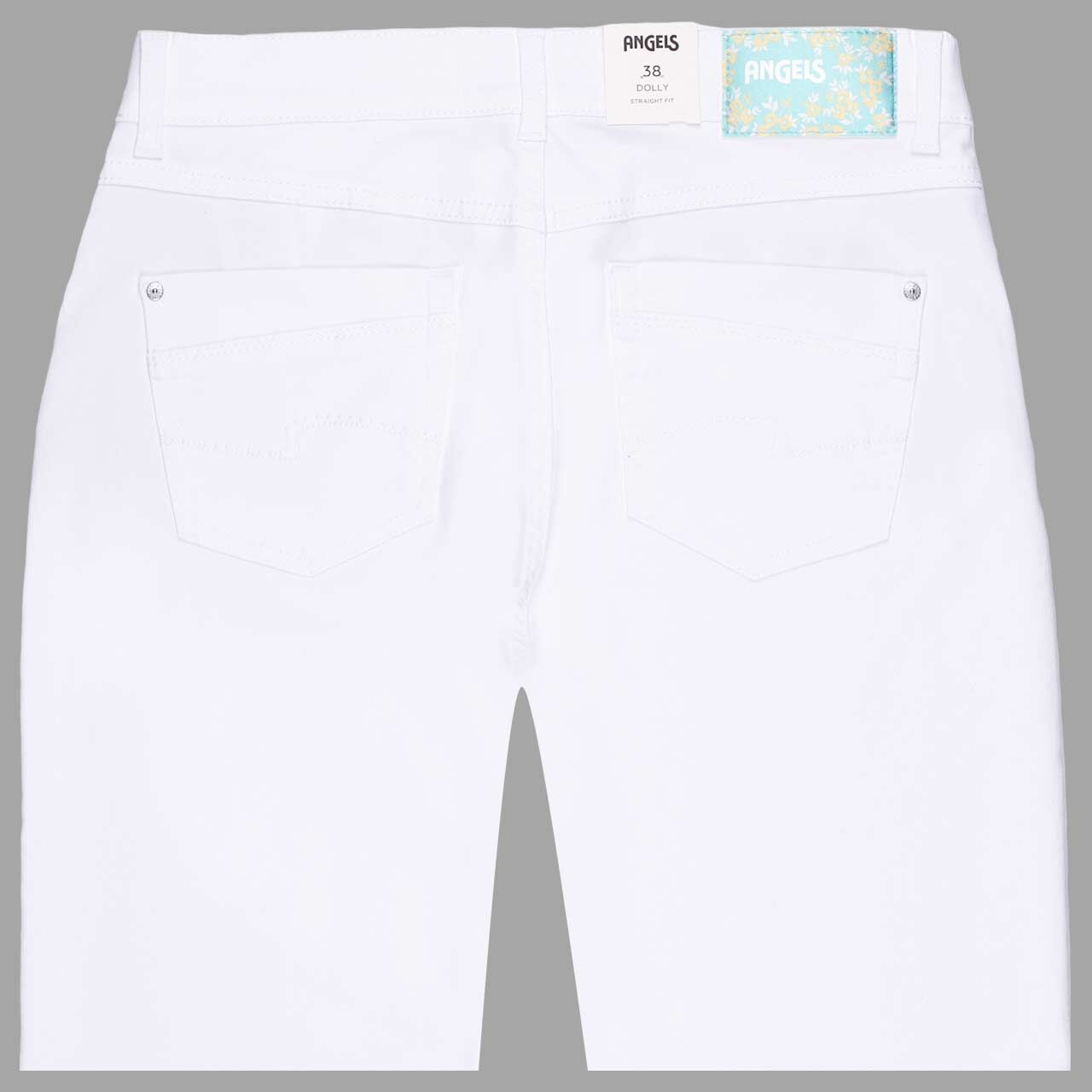 Damenjeans Cici von Angels in Weiß, detaillierte Rückansicht