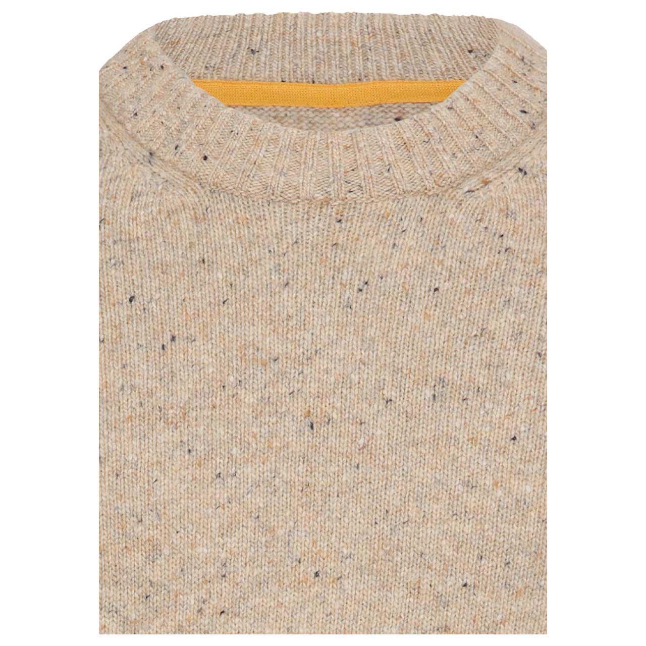 Herren Pullover von Camel active in der Farbe Beige meliert, detaillierte Vorderansicht