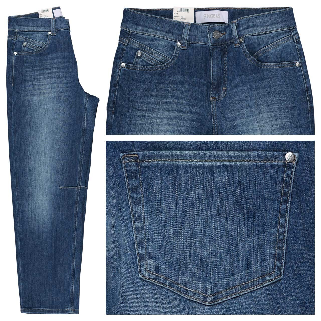 Angels Evy Barrel Ankle Jeans mid blue used
