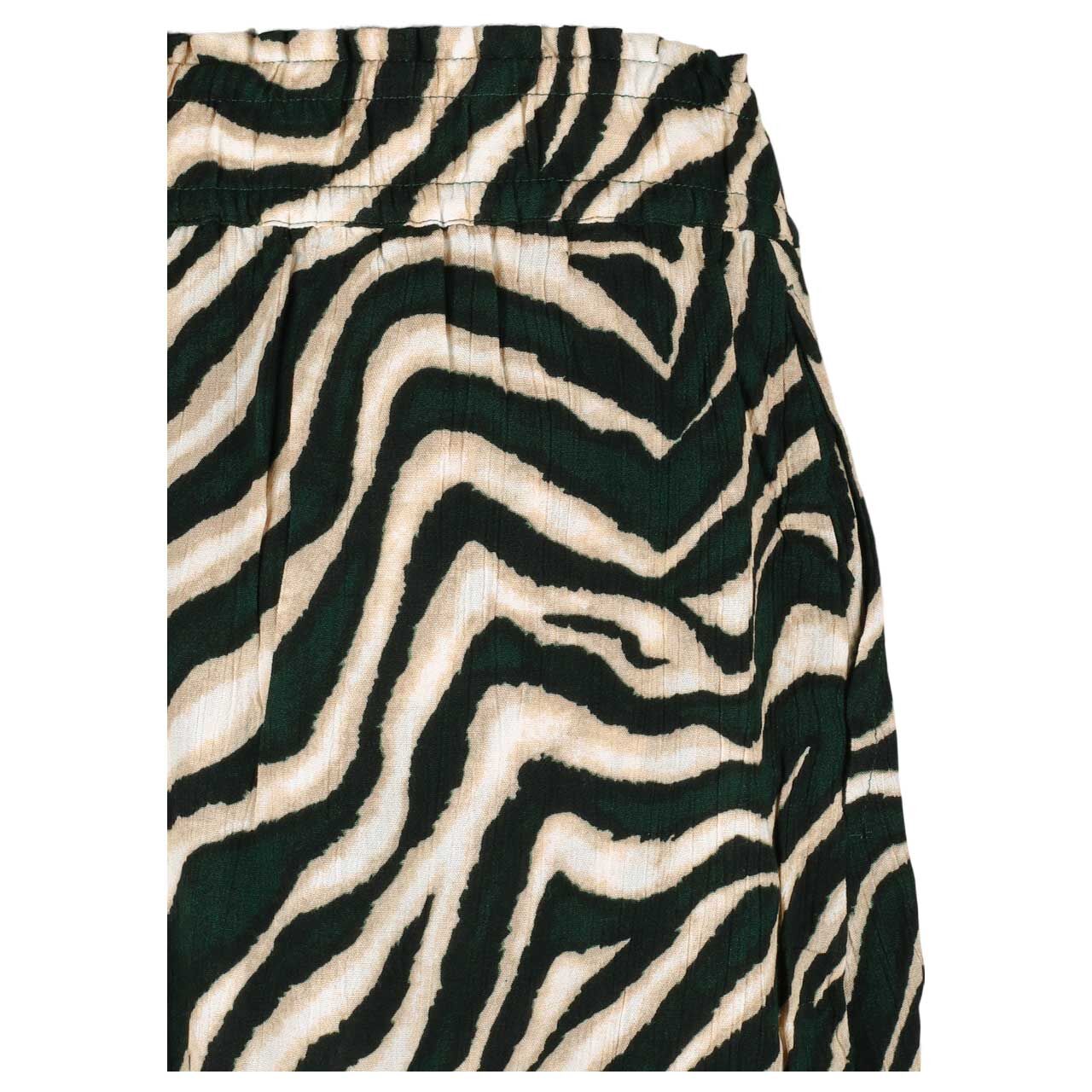 Damen Volant Skort von Street One in Dunkelgrün mit Print, Detailansicht hinten