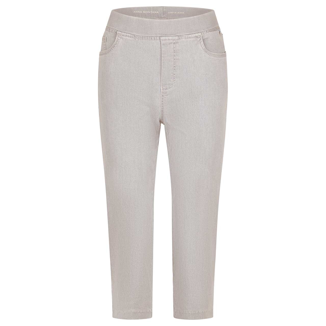 Damen 3/4 Jeans Angelika Jump In von Anna Montana in Hellbeige, Vorderansicht