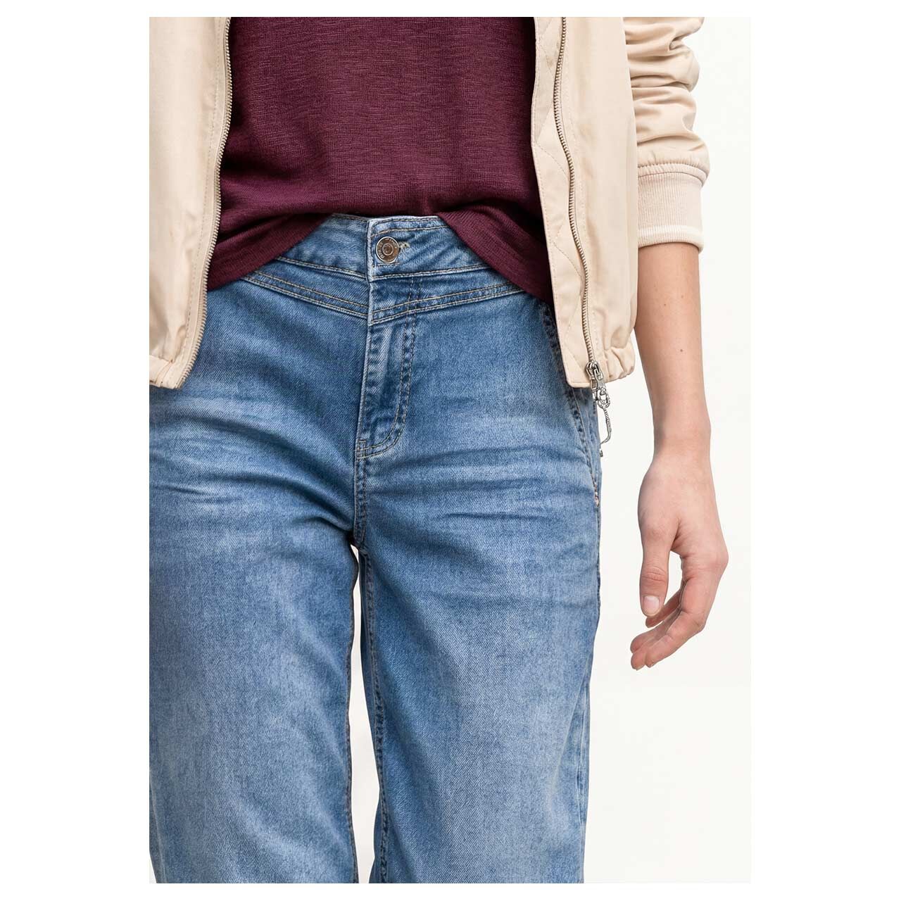 Street One Karlie Barrel Ankle Jeans medium blue random wash