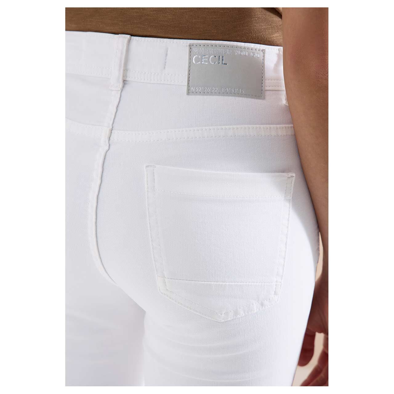 Cecil Toronto 3/4 Jeans white