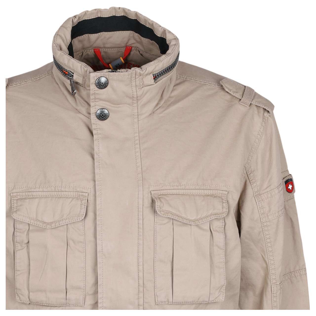 Herren Jacke Colonel von Wellensteyn in Beige, Detailansicht vorne