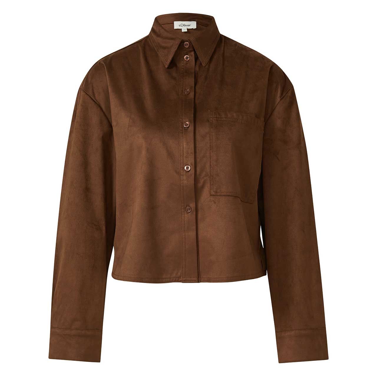 s.Oliver Damen Langarm Bluse brown