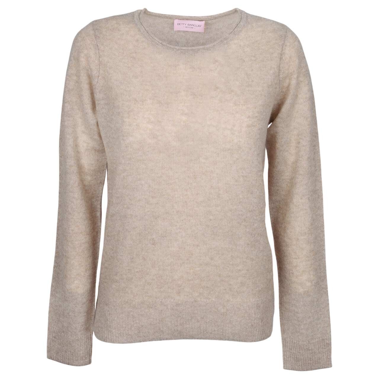 Betty Barclay Damen Pullover bright taupe melange cashmere