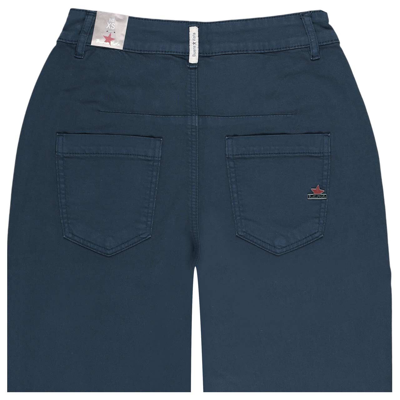 Damenjeans Barrel 7/8 Stretch Cotton von Buena Vista in Dunkelblau, detaillierte Rückansicht