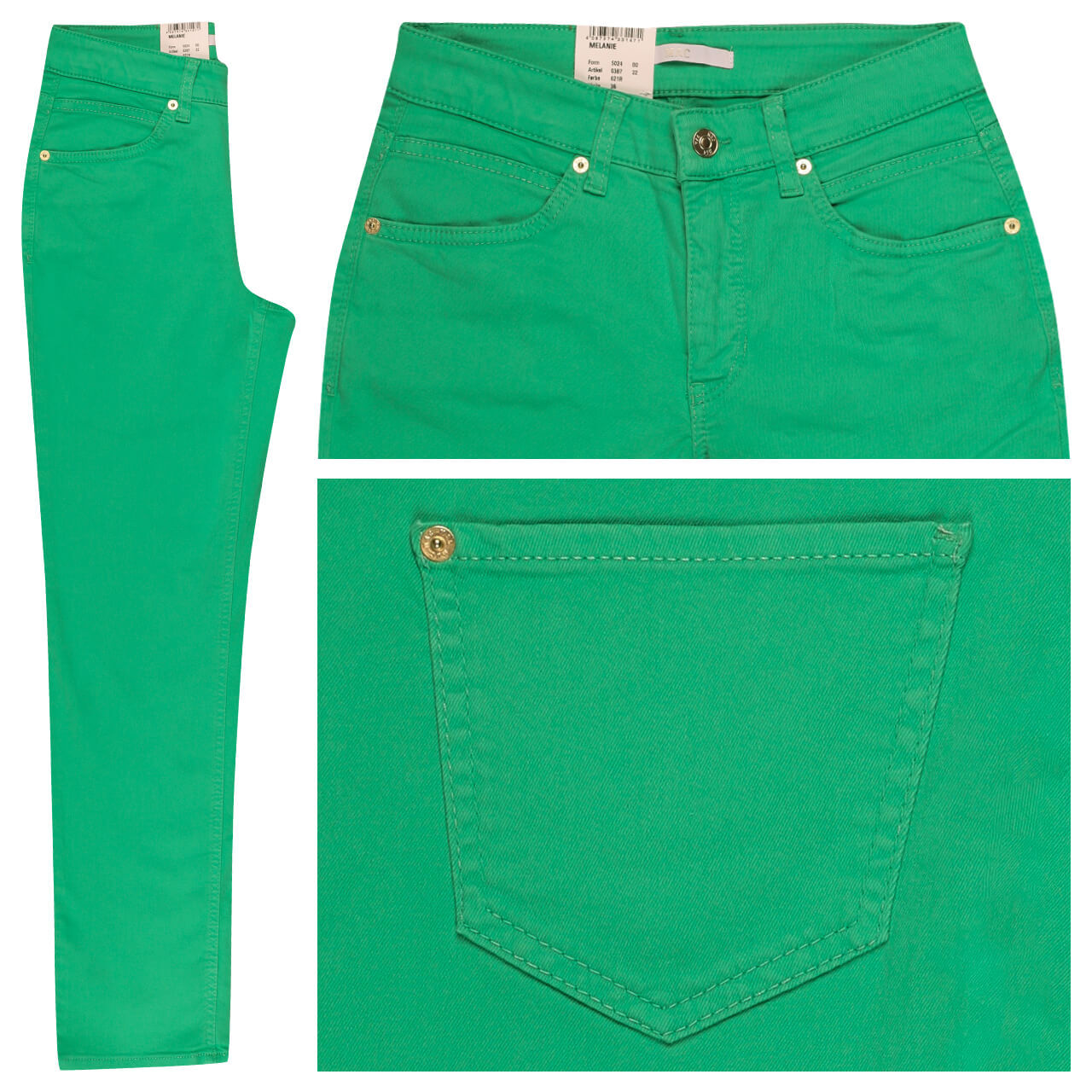 MAC Melanie Jeans bright green