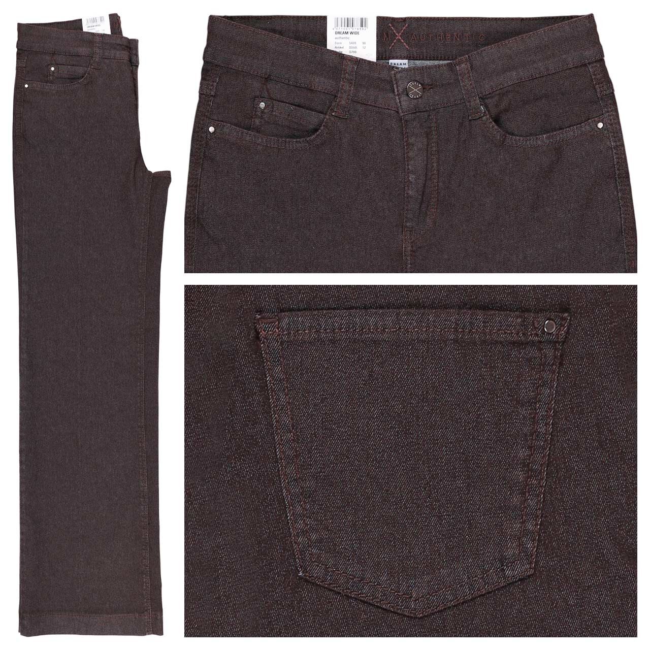 MAC Dream Wide Jeans brown rinsed authentic