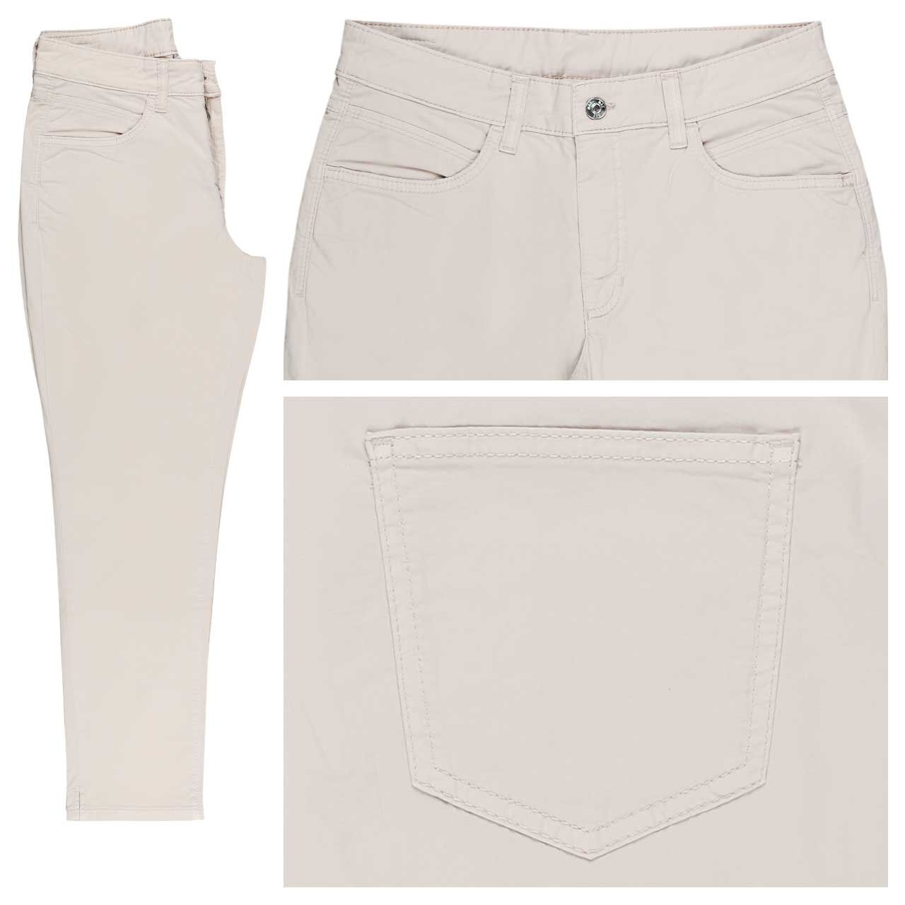 MAC Melanie 7/8 Baumwollhose pumice stone