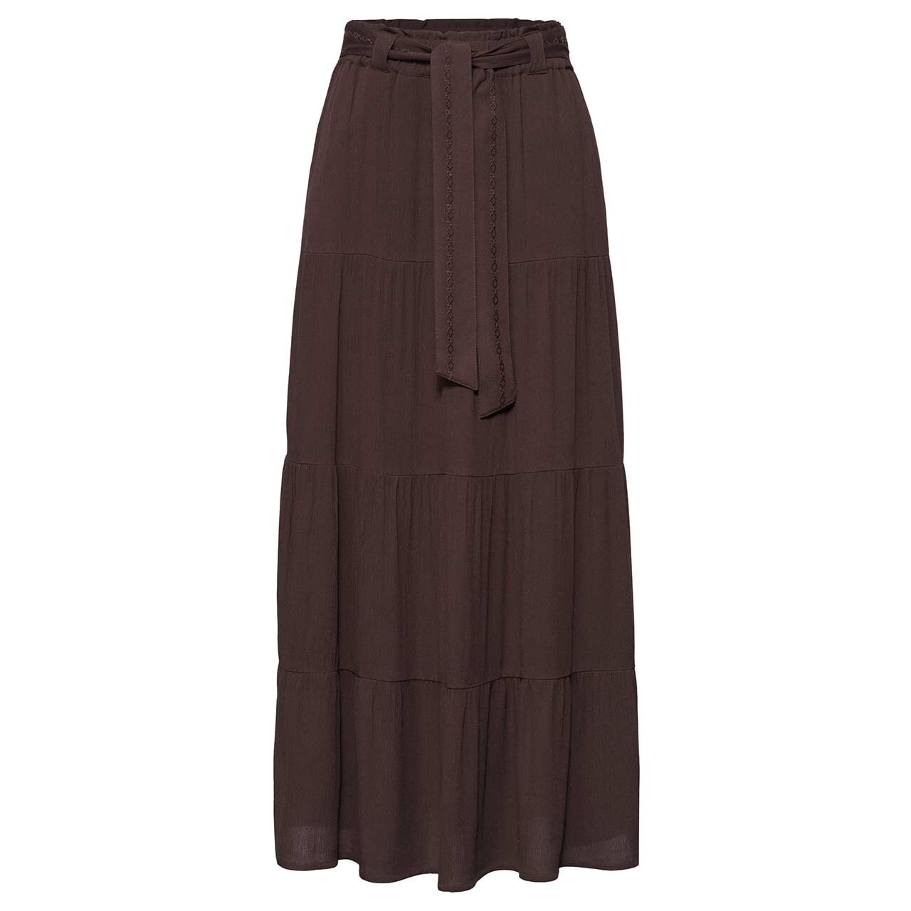 Street One Damen Rock Maxi Volant espresso brown