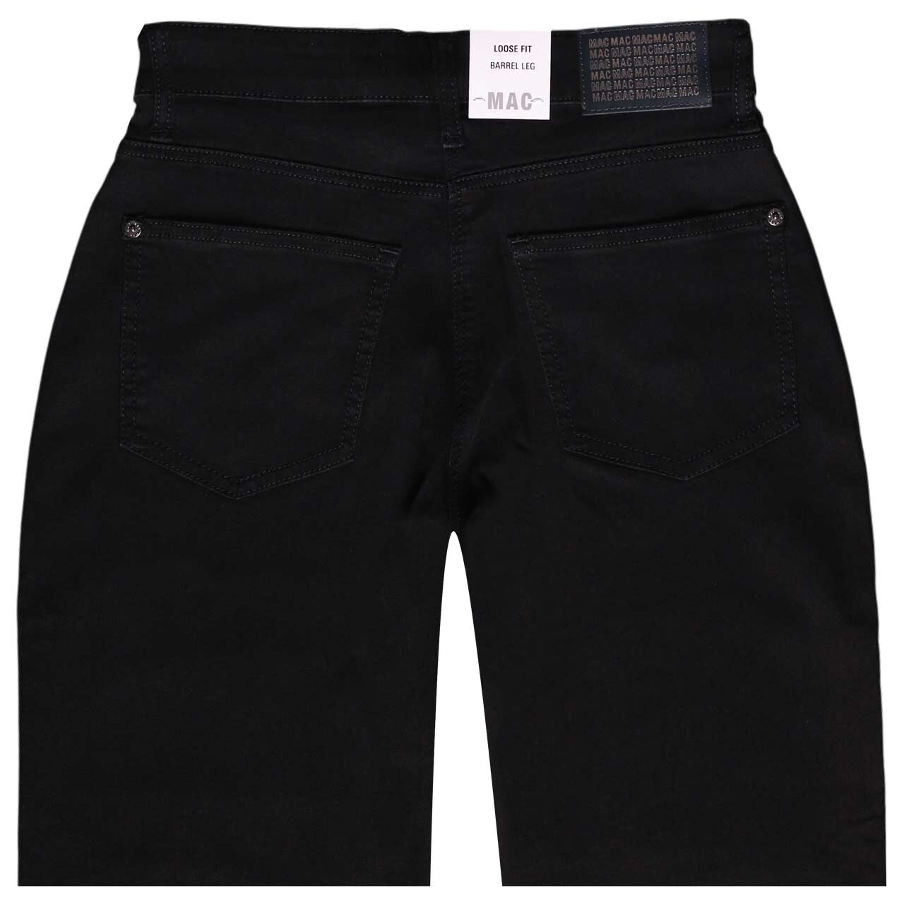 Damen 7/8 Jeans Danni von MAC in Schwarz, detaillierte Rückansicht