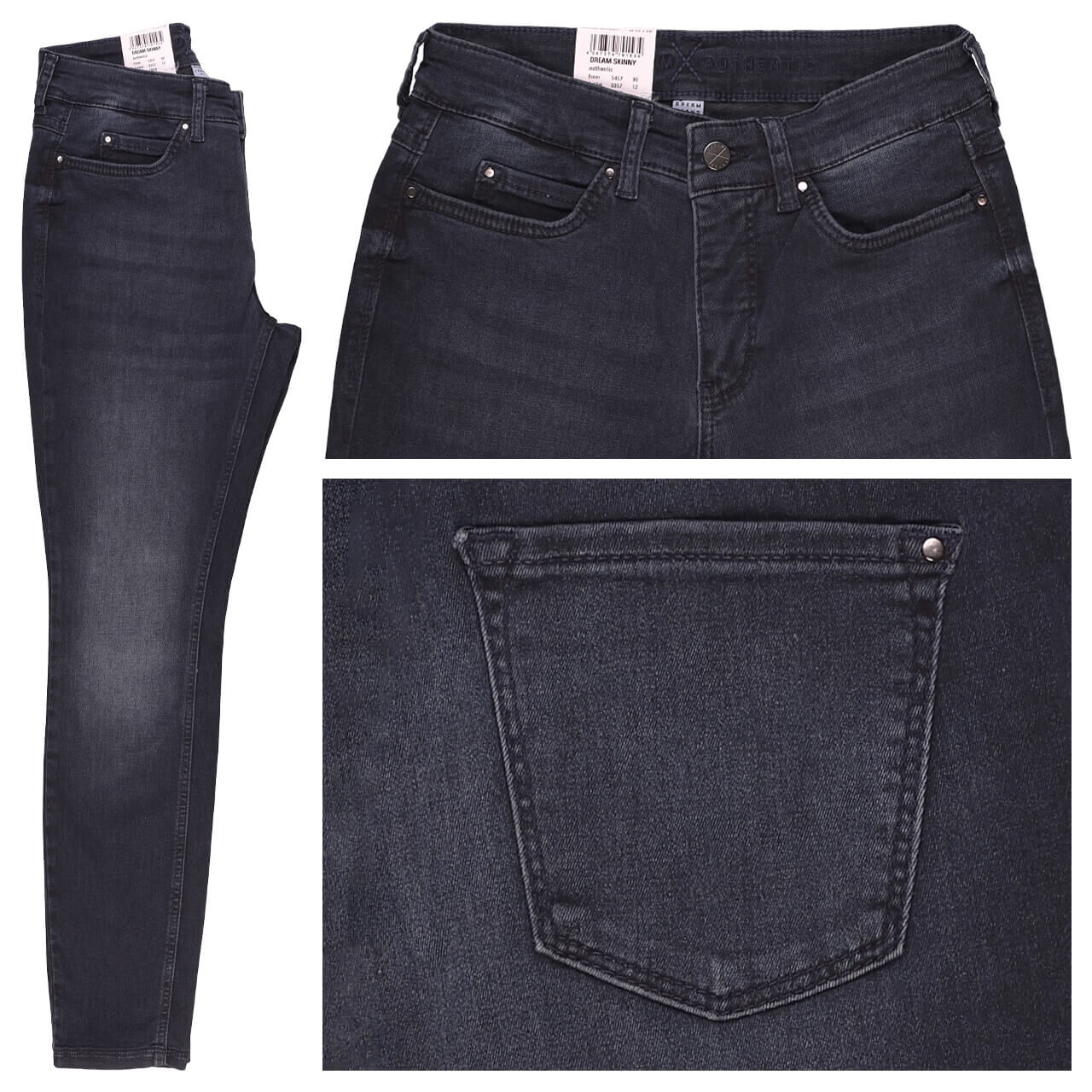 MAC Dream Skinny Jeans dark blue wash