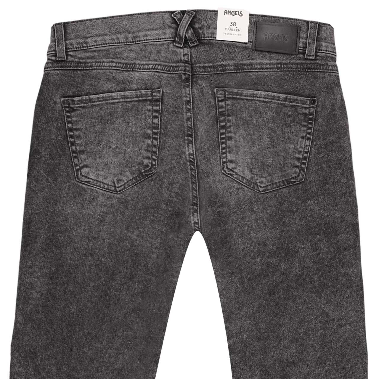 Damen Ankle Jeans Darleen Crop TU von Angels in Grau verwaschen, detaillierte Rückansicht