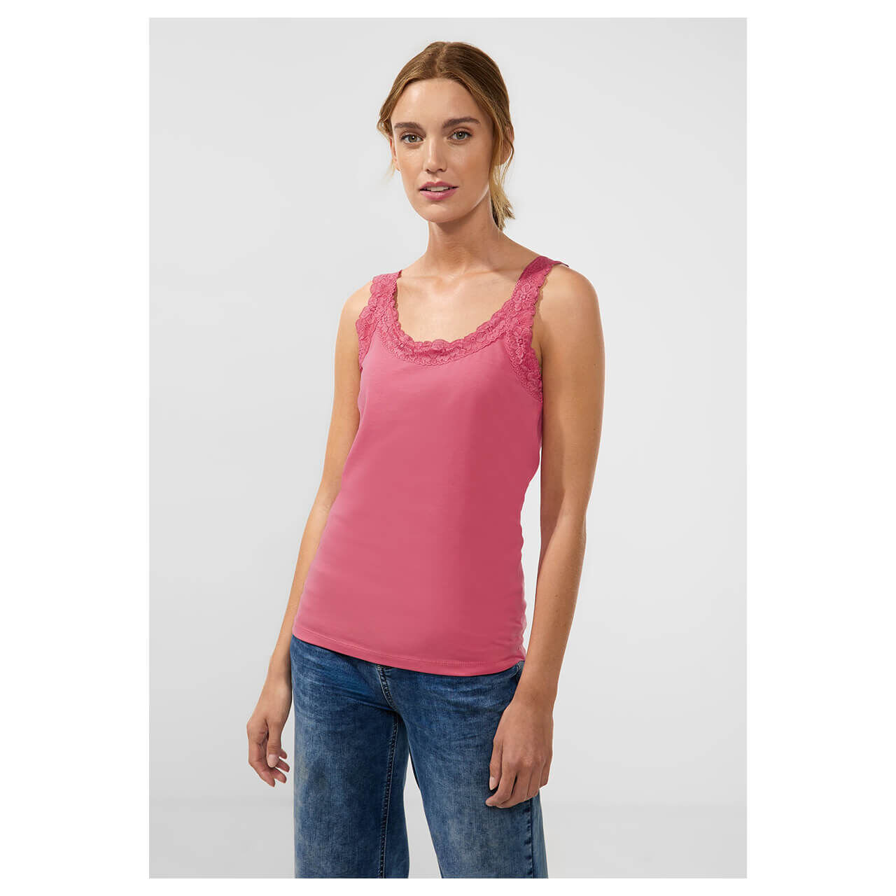Street One Top with lace legend rose