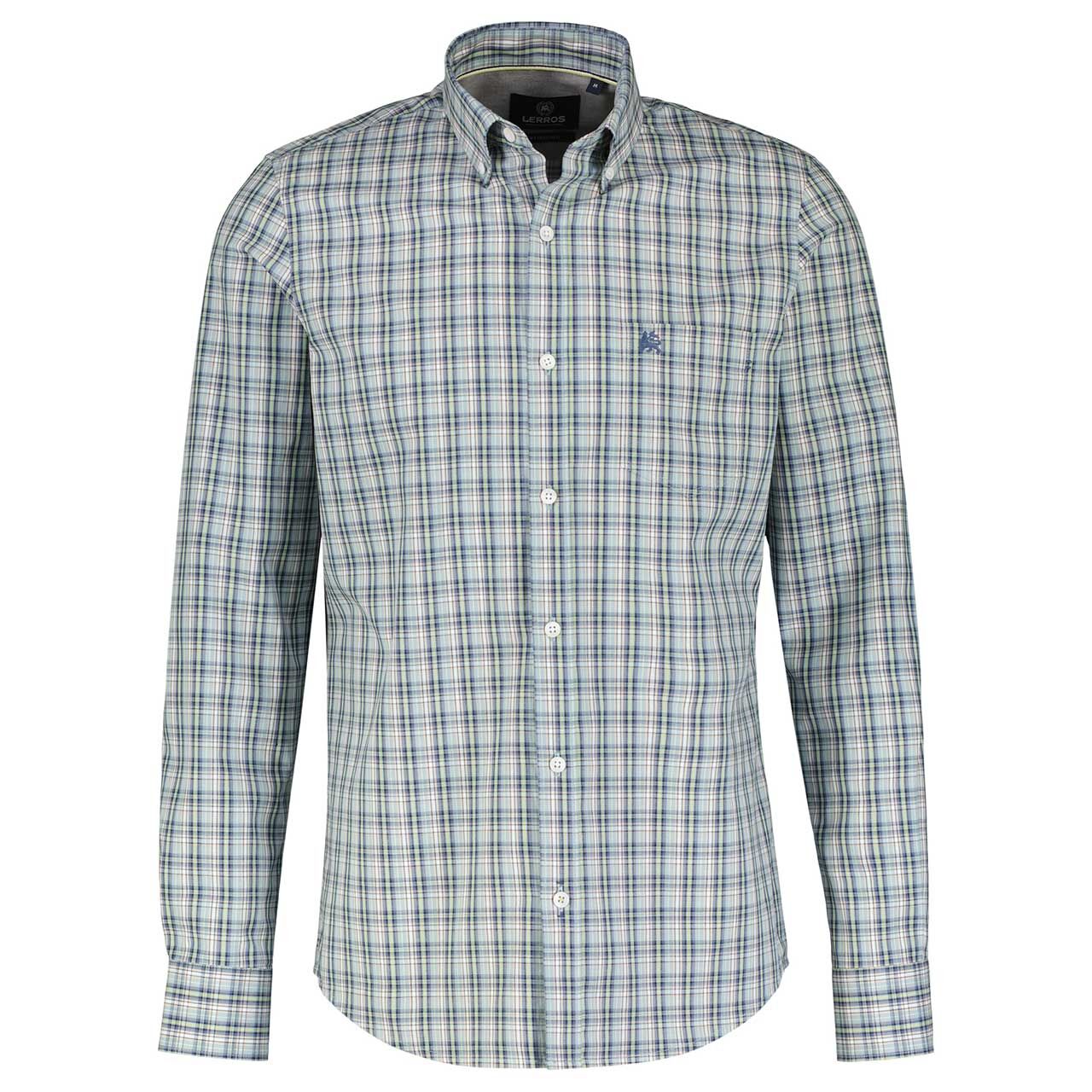 Lerros Herren Langarm Hemd light mint Lerros Herren Langarm Hemd light mint