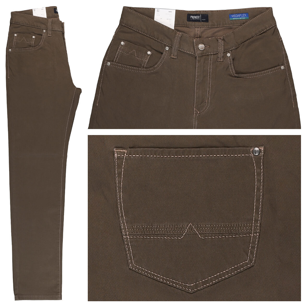 Pioneer Rando Baumwollhose Megaflex deep taupe