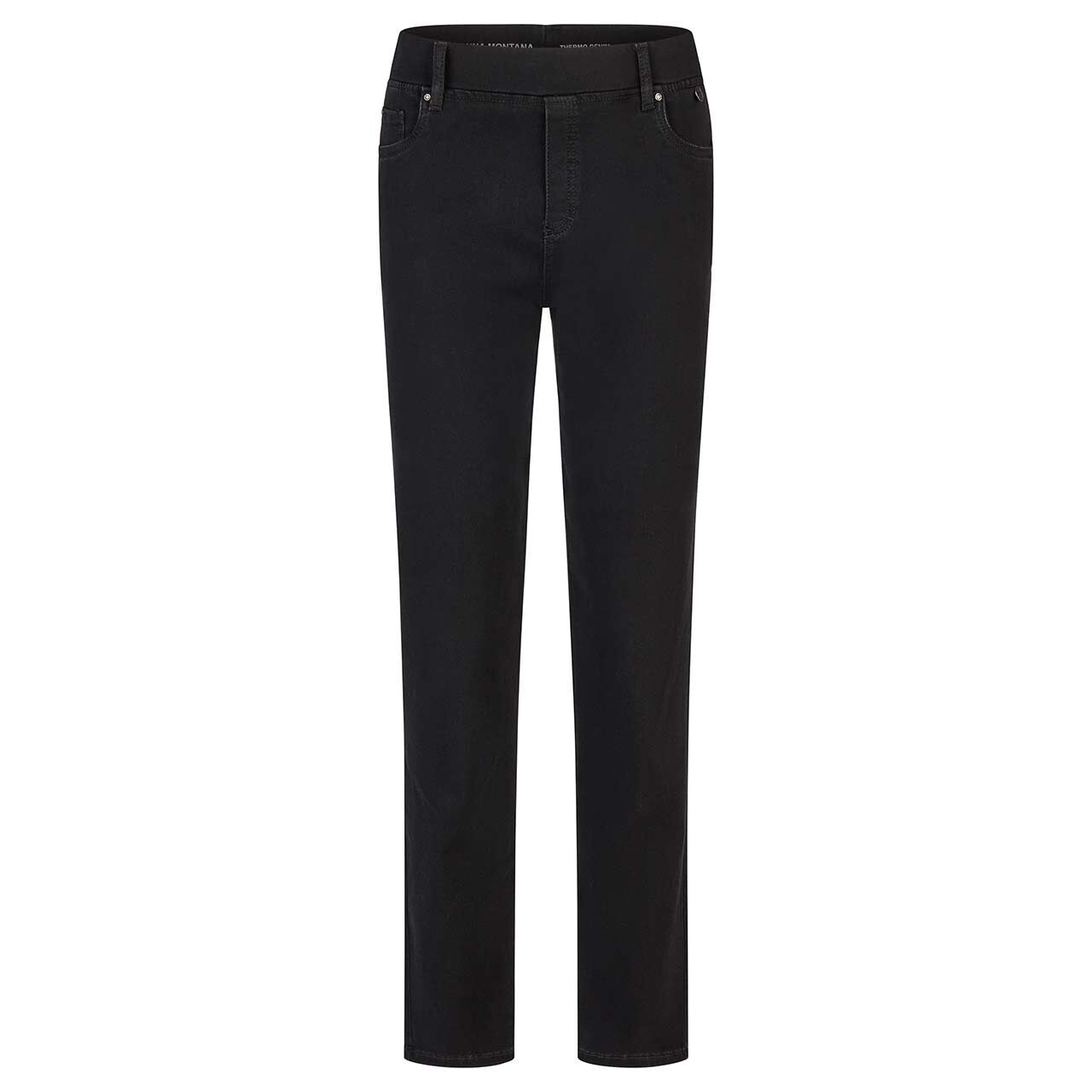 Stretch Damenjeans Angelika von Anna Montana in Schwarz, Vorderansicht