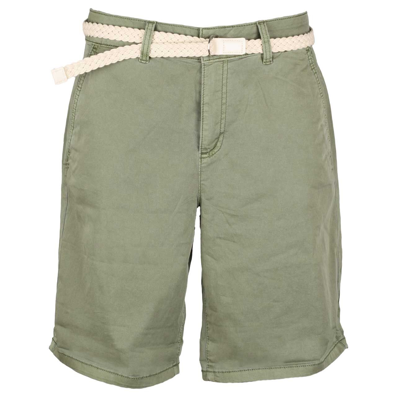 s.Oliver Damen Baumwoll Chino Shorts olive green