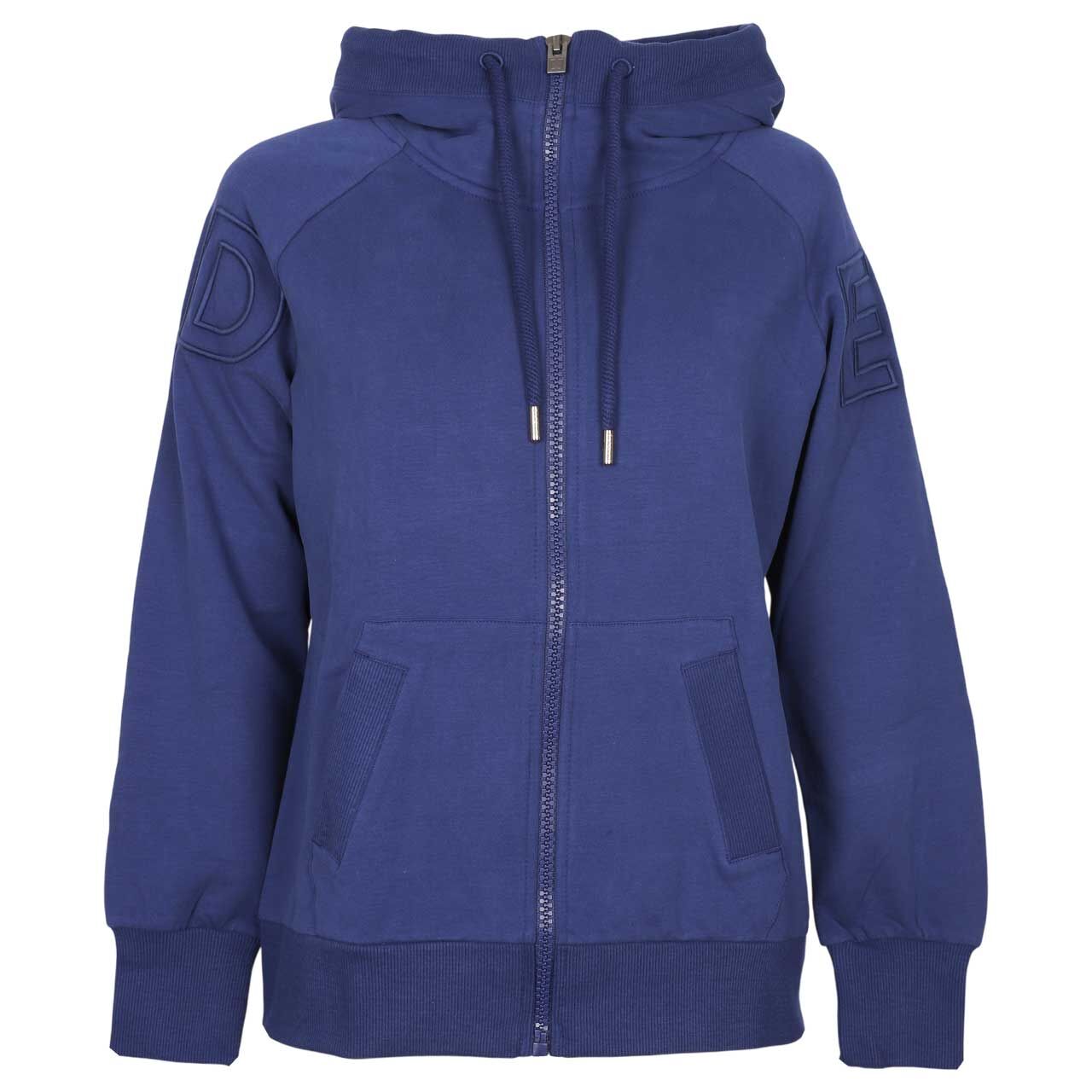 Elbsand Damen Hoodie Sweatjacke Kadira electric blue