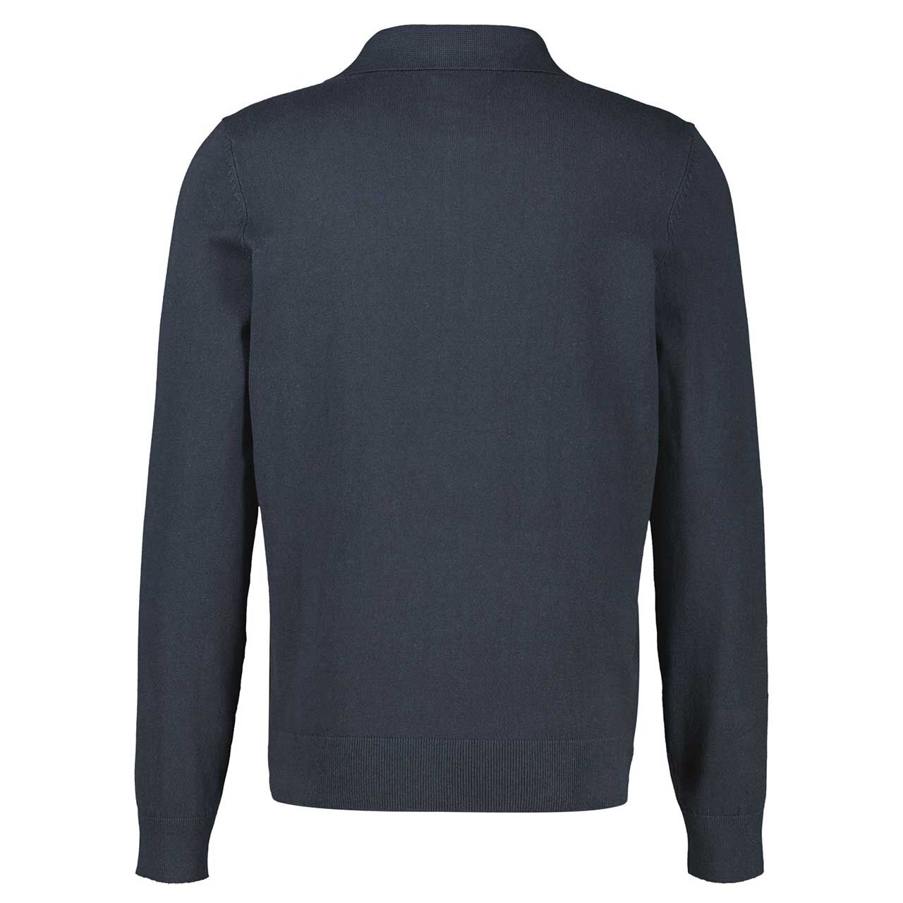 Lerros Herren Polo Pullover Knit in Dunkelblau, Rückansicht