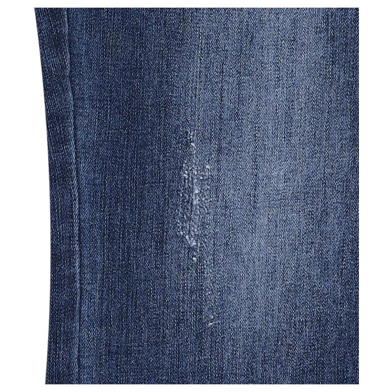Damenjeans Malibu von Buena Vista in Dunkelblau verwaschen mit Destroyed-Effekten, Detailbild Destroyed-Effekt