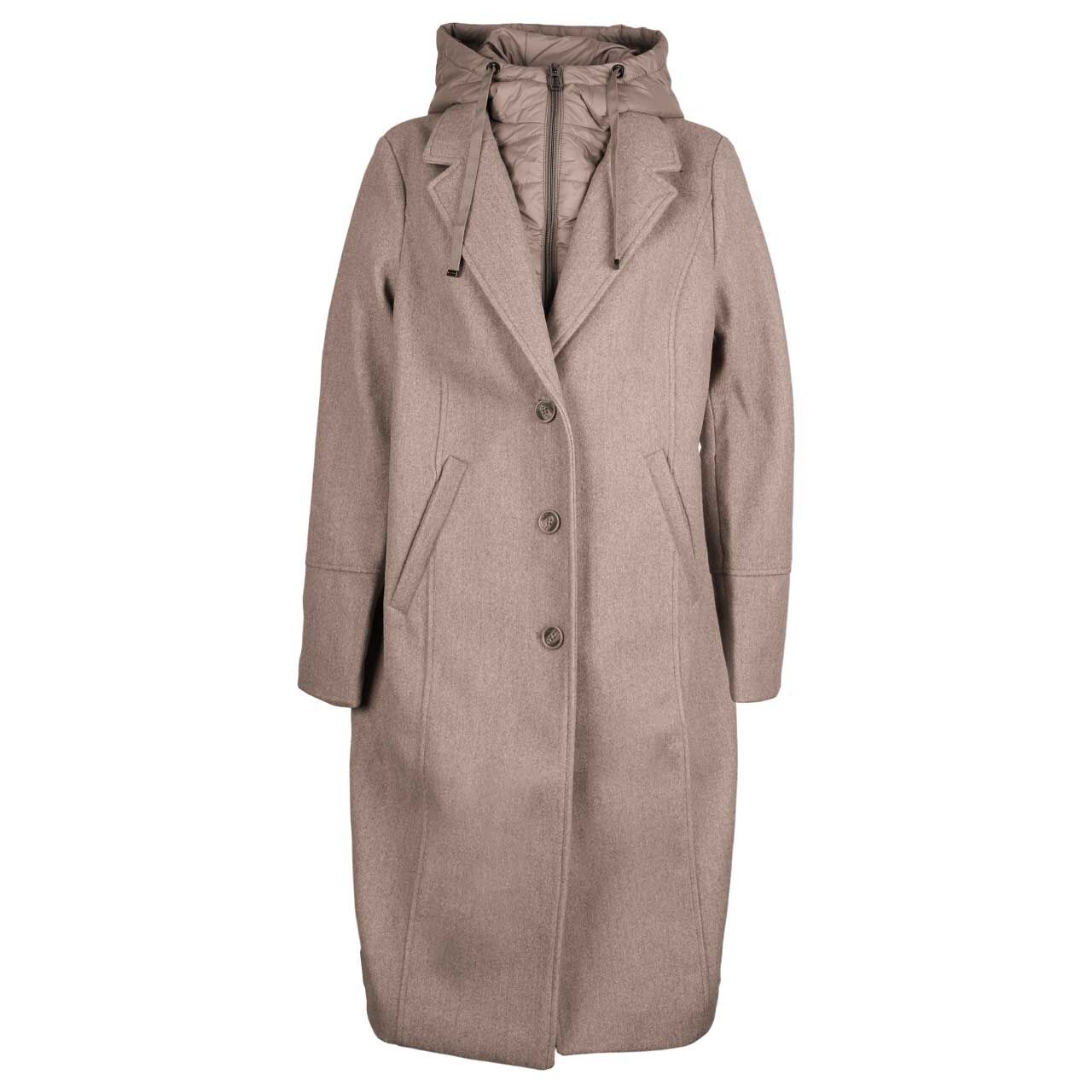 Street One Damen Mantel Long Revers Coat sandy mocca melange