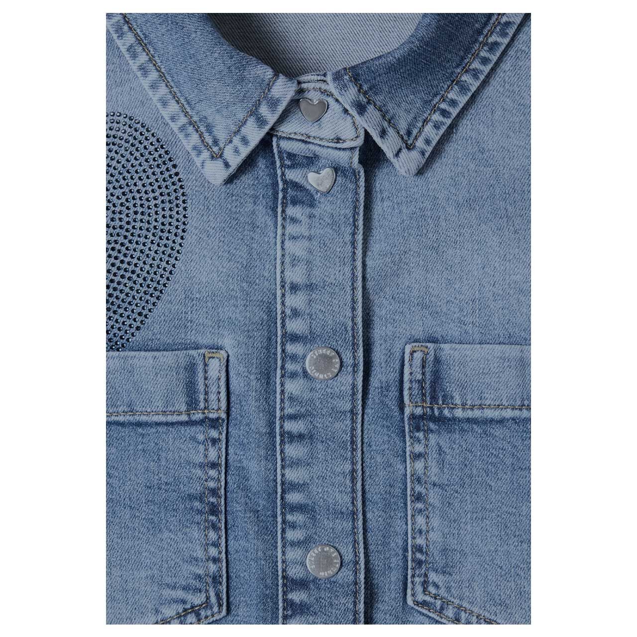 Street One Studio Damen Jeansjacke Style mid blue washed